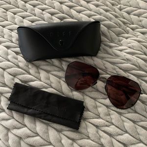 Diff Dash brown/bronze lenses with gunmetal frame